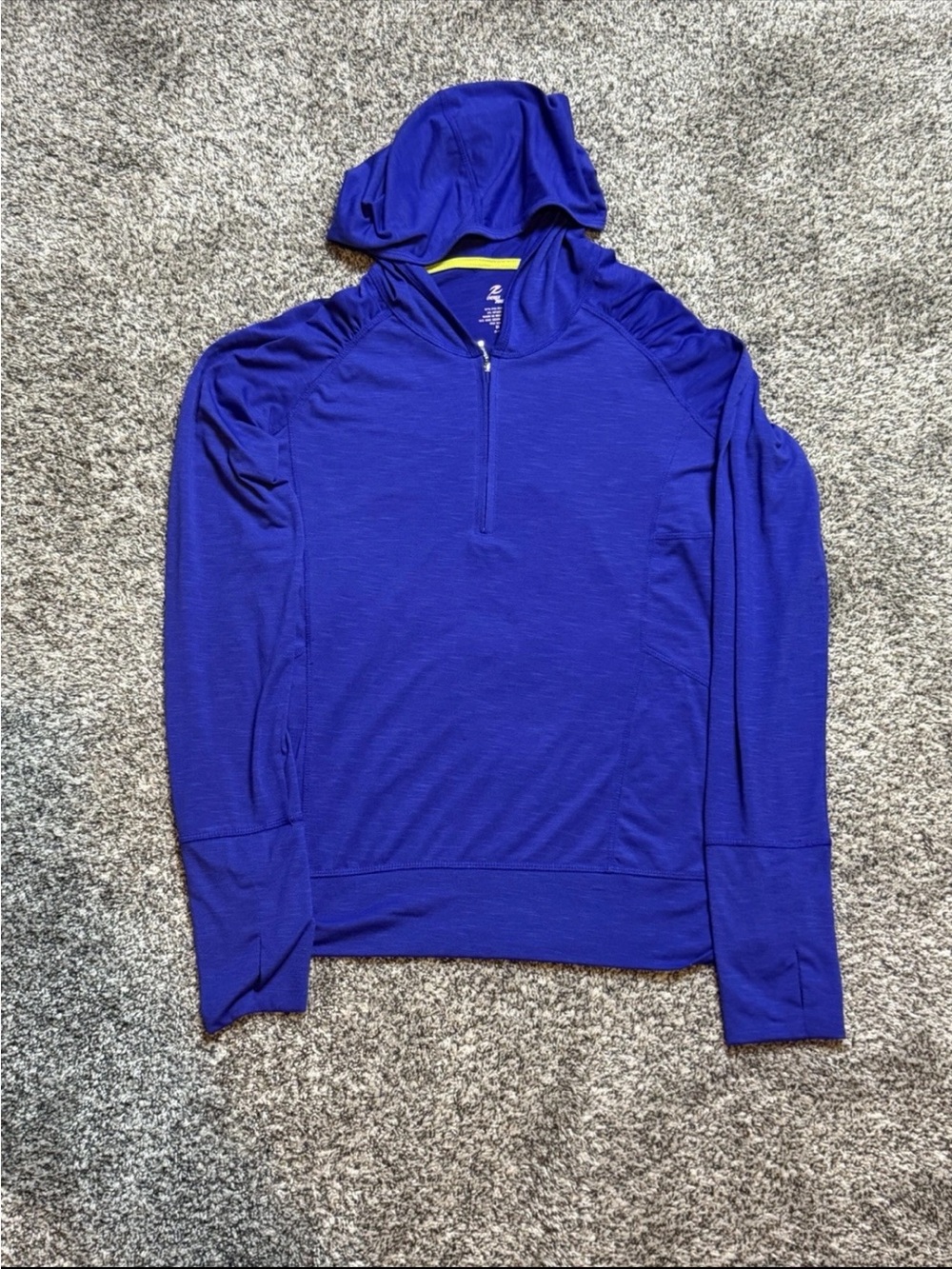 Energy Zone Purple Athletic Top with Yellow Trim